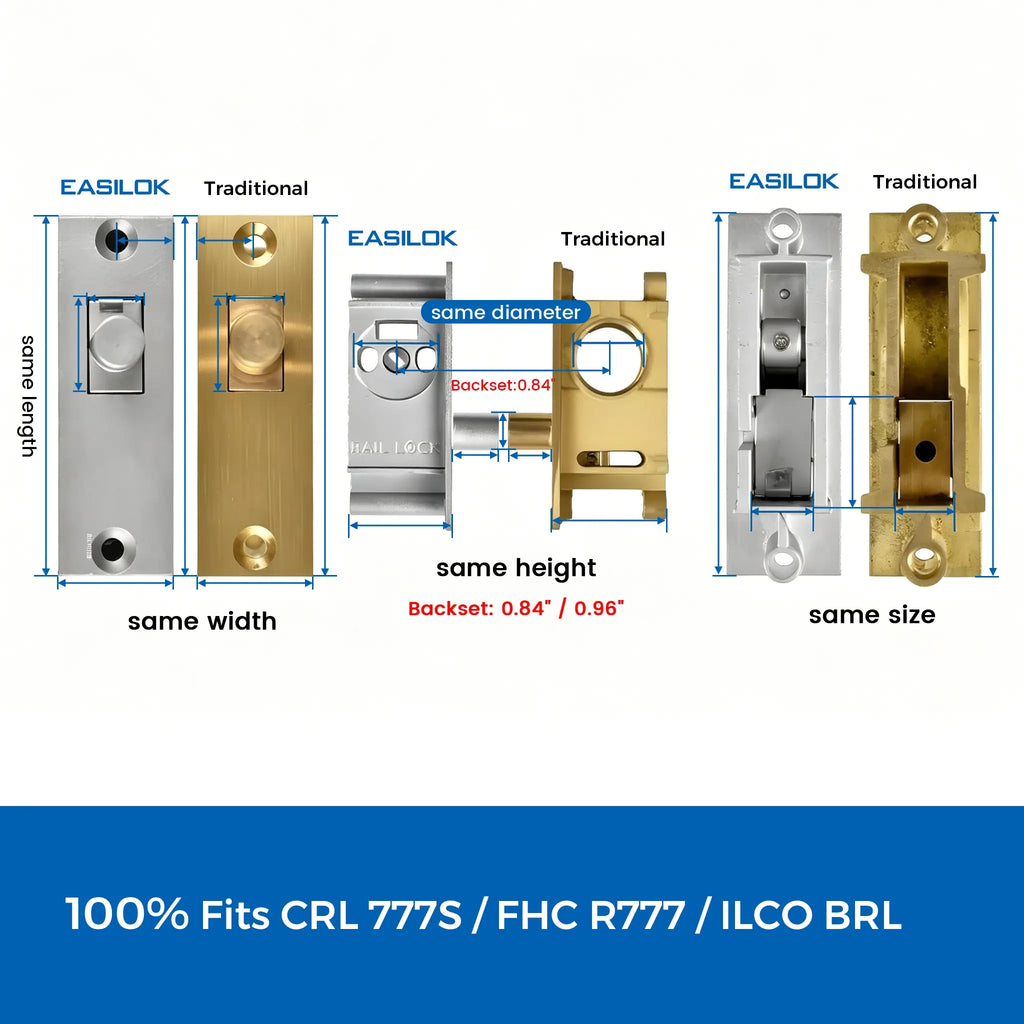 SK777 Bottom Rail Lock – CRL 777 Replacement